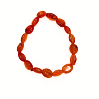 carnelian 8mm round bead bracelet