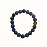 Lapis Lazuli Round Bead Bracelet 8mm