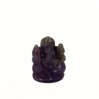 Natural Amethyst Crystal Stone Ganesha Idol