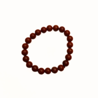 Red Jasper 8mm Round Bead Bracelet