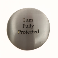 Selenite Affirmation Plate - I am fully protected